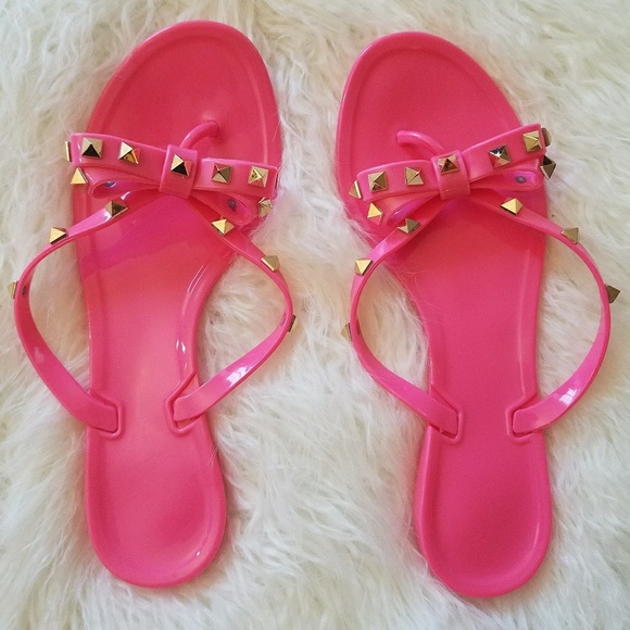🔥Women's Sandal Flip Flop Studded Bow🔥 - Picture 3 of 5